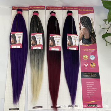 Julianna Cheap Synthetic Customization Attachments Prestretched Expression Yaki Braiding Hair Ombre
